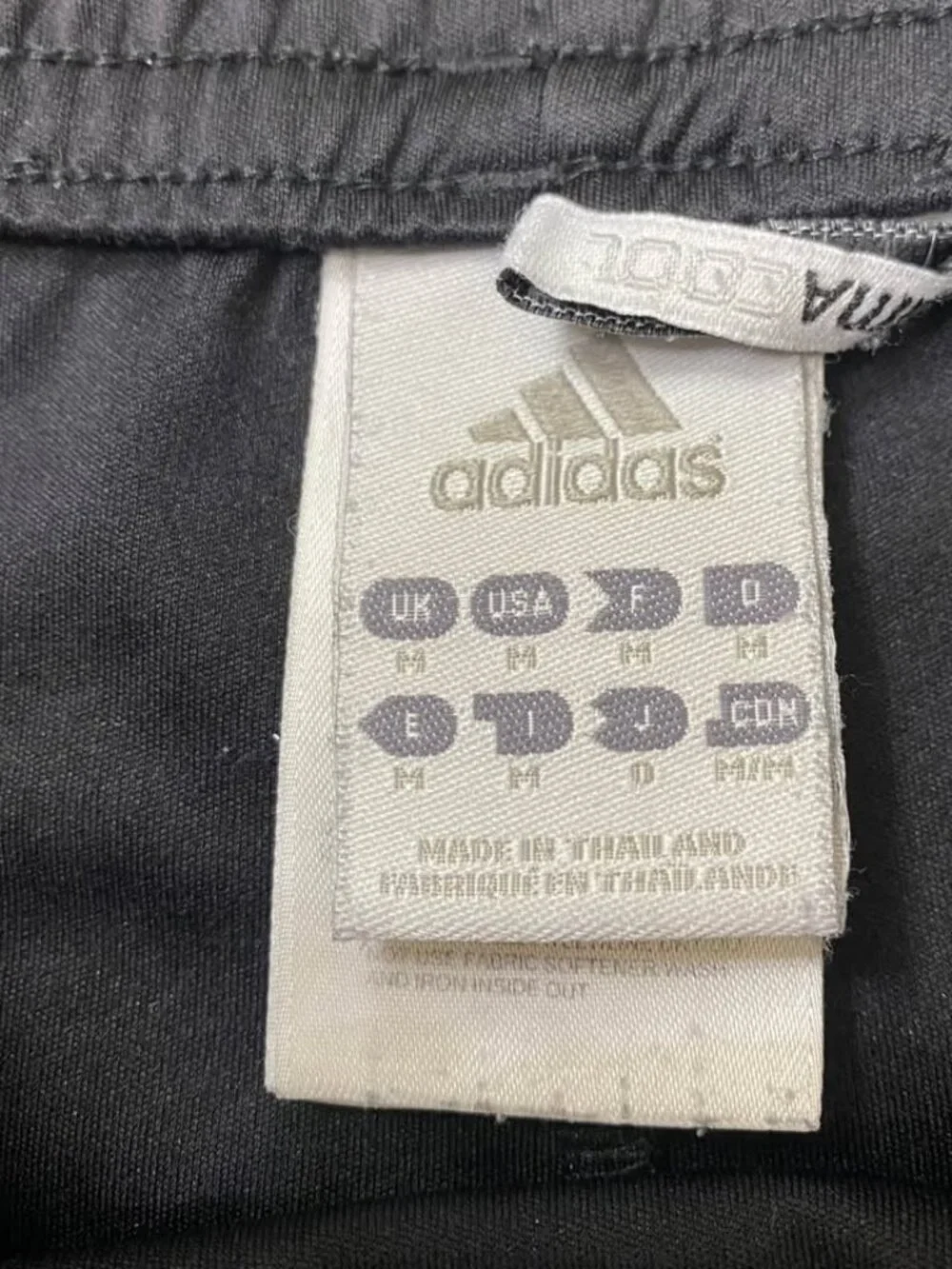 Adidas Men’s Medium Climacool Athletic Running Soccer Shorts Black White 3-Strip